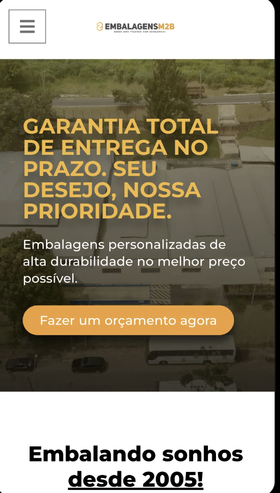 Projeto Embalagens M2B